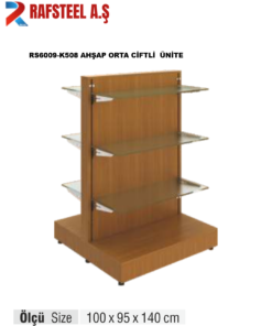TEKSTİL BUJİTERİ MAĞAZA / RAFSTEEL RS6001-KLR508 Ahşap Orta Çiftli Ünite