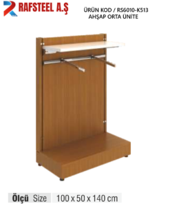 TEKSTİL BUJİTERİ MAĞAZA / RAFSTEEL RS6001-KLR513 Ahşap Ünite