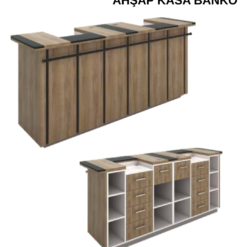 TEKSTİL BUJİTERİ MAĞAZA / RAFSTEEL  RS5200KLR313 Ahşap Kasa Banko