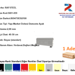 YAPI MARKET HIRDAVAT ÜNİTESİ PARÇASI  / Demonte Ayak RAFSTEEL   RS4850YM09