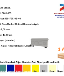 Yapı Market Hırdavat Ünitesi / RAFSTEEL Hırdavar Yapı Market Demonte Ayak RS5001-059