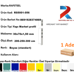 Yapı Market Hırdavat Ünitesi / RAFSTEEL Hırdavat Yapı Market  Profil   RS4850YM03