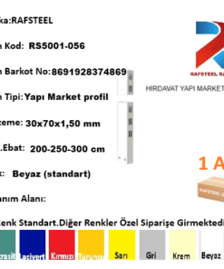 Yapı Market Hırdavat Ünitesi / RAFSTEEL Hırdavat Yapı Market  Profil RS5001-056