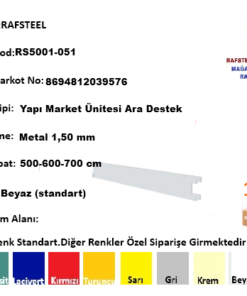Yapı Market Hırdavat Ünitesi / RAFSTEEL Hırdavat Yapı Market Ara Destek RS5001-051