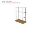 BAZALI CAM STAND GLASS STAND WITH WOODEN BASE RS700D287810