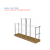 TEKSTİL BUJİTERİ MAĞAZA / RAFSTEEL RS7001D288010 GLASS STAND WOODEN BASE - Cam Bazalı Stand