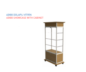 TEKSTİL BUJİTERİ MAĞAZA / RAFSTEEL RS7001D289810 COUNTER TOP TURNING SHOWCASE - Cam Masa Üstü Döner Vitrin