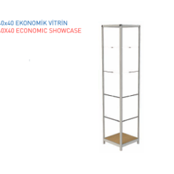 TEKSTİL BUJİTERİ MAĞAZA / RAFSTEEL RS6000CV08 Cam Vitrin 40x40