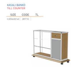 TEKSTİL BUJİTERİ MAĞAZA / RAFSTEEL  RS6000CV06 Cam Kasalı Banko