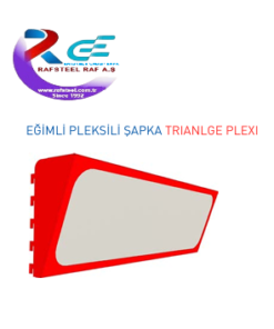 MARKET ÜNİTE / RAFSTEEL RS4528D125 TRIANLGE PLEXI GLASS HAT - Eğimli Pleksi Şapka