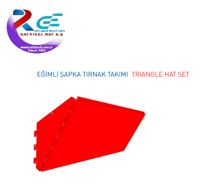 MARKET ÜNİTE / RAFSTEEL RS4520D112 TRIANGLE HAT SET - Eğimli Şapka Tırnak Takımı 3 MARKET ÜNİTE / RAFSTEEL RS4520D112 TRIANGLE HAT SET - Eğimli Şapka Tırnak Takımı