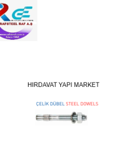 Yapı Market Hırdavat Ünitesi / RAFSTEEL RS5001D512 STEEL DOWELS - Çelik Dübel