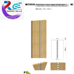 TEKSTİL BUJİTERİ MAĞAZA PARÇASI /RAFSTEEL RS8000APA010 Ahşap Dikdörtgen Alüminyum Panel 1