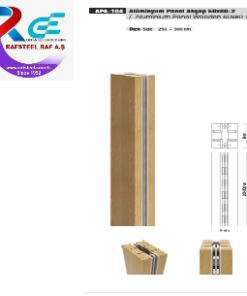 TEKSTİL BUJİTERİ MAĞAZA PARÇASI / RAFSTEEL RS12028APA104 Ahşap Alüminyum Panel 50x80 2