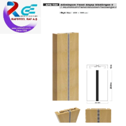 TEKSTİL BUJİTERİ MAĞAZA PARÇASI / RAFSTEEL RS8000AP02 Dikdörtgen Ahşap Alüminyum Panel