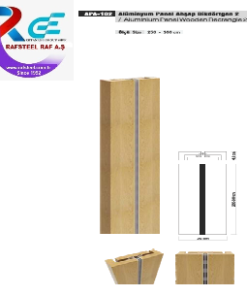 TEKSTİL BUJİTERİ MAĞAZA PARÇASI / RAFSTEEL RS12024AP02 Dikdörtgen Ahşap Alüminyum Panel