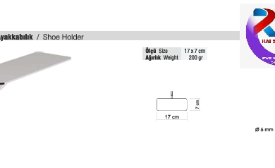 TEKSTİL BUJİTERİ MAĞAZA PARÇASI / RAFSTEEL RS8058-A2/101 Ayakkabılık Askı - SHOE HOLDER
