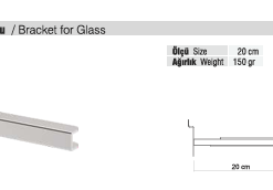 RAF PARÇASI AKSESUARI / RAFSTEEL RS8000RK22 Cam Raf Kolu