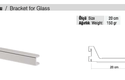 RAF PARÇASI AKSESUARI / RAFSTEEL RS8000RK7  Cam Raf Kolu-