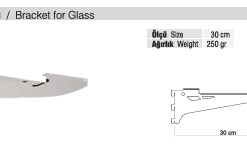 RAF PARÇASI AKSESUARI / RAFSTEEL RS8000RK8  Cam Raf Kolu