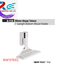 TEKSTİL BUJİTERİ MAĞAZA PARÇASI / RAFSTEEL RS8050-A109 UPRIGHT HOOK HOIDER / Dikme Askı Tutucu Q25mm
