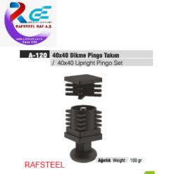 RAF PARÇASI AKSESUARI / RAFSTEEL RS869A120 Dikme Pingo Takımı 40x40