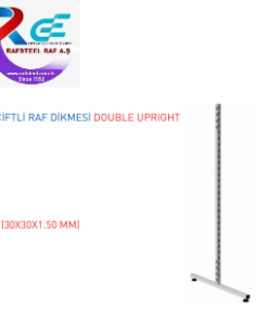 MARKET RAF Parçası  / RAFSTEEL RS4501D008 Çiftli Raf Dikmesi