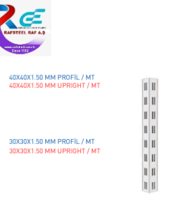 Tekstil Bujiteri Mağaza Dekorasyon Parçası  / RAFSTEEL RS12009-D010 Dört Tarafı Delikli Dikme
