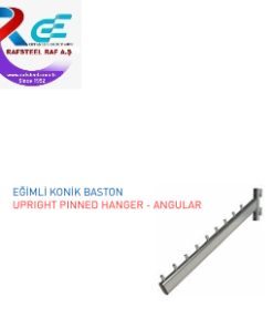 TEKSTİL BUJİTERİ MAĞAZA Parçası / RAFSTEEL RS8033D027 Eğimli Konik Baston