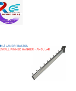 Tekstil Bujiteri Mağaza Dekorasyon Parçası  / RAFSTEEL RS8019-D025 Eğimli Lambiri Baston