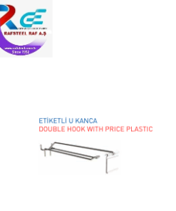 Tekstil Bujiteri Mağaza Dekorasyon Parçası  / RAFSTEEL RS8017-D043 Etiketli U Kanca