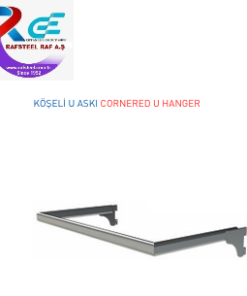 Tekstil Bujiteri Mağaza Dekorasyon Parçası  / RAFSTEEL RS8015-D014 Köşe U Askı