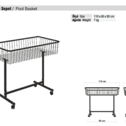 Tekstil Bujiteri Mağaza Dekorasyon Parçası  / RAFSTEEL RS7000 KLR180  Havuz Tel Sepet