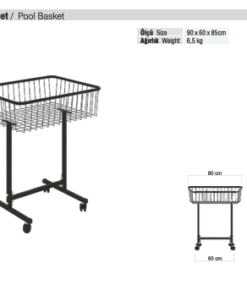 Tekstil Bujiteri Mağaza Dekorasyon Parçası / RAFSTEEL RS10003-KLR181 POOL WIRE BASKET Havuz Tel Sepet