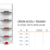 Market Raf İç Köşe Ünite Sistemi RAFSTEEL RS4301-2250B500 İnside Cornet Unit