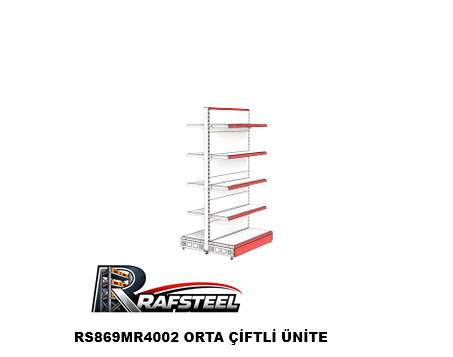 Orta Çiftli Ünite Raf Sistemi RAFSTEEL RS4000MR4002 3 Orta Çiftli Ünite Raf Sistemi RAFSTEEL RS4000MR4002