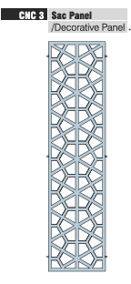 Tekstil Bujiteri Mağaza Dekorasyon  / RAFSTEEL RS12003-CNC3 DECORATİVE PANEL Sac Panel Sistemi