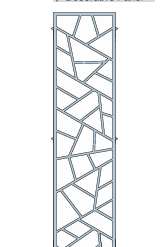 Tekstil Bujiteri Mağaza Dekorasyon  / RAFSTEEL  RS8000CNC6 DECORATİVE PANEL Sac Panel Sistemi
