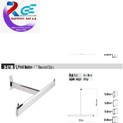 RAF PARÇASI AKSESUARI  / RAFSTEEL  RS8000B6/106 T  T Pimli Baston