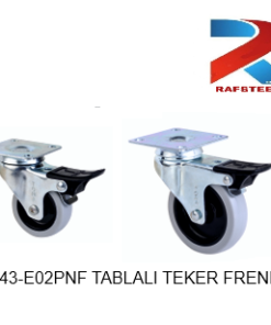 TEKERLEK TABLALI FRENLİ TEKER RS443-E02PNF.