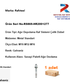 AĞIR DEPOLAMA ÜNİTESİ ÇELİK DÜBEL RS869-HR2001277