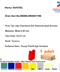 AĞIR DEPOLAMA ÜNİTESİ U AYAK KORUMA RS869-HR2001789