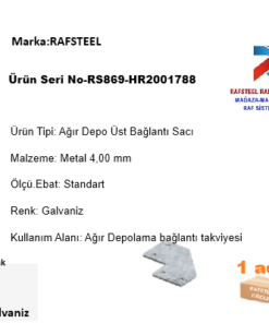 AĞIR DEPOLAMA ÜNİTESİ ÜST BAĞLANTI SACI PARÇASI RS86-HR2001788