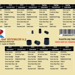 PLASTİK DIŞ TAPA RAFSTEEL RS869391PT201