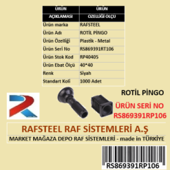PLASTİK ROTİL RAFSTEEL RS869391RT106