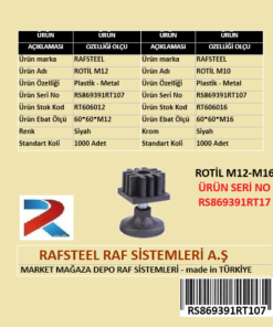PLASTİK ROTİL RAFSTEEL RS869391RT107