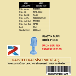 PLASTİK MAVİ ROTİL RS869391RT109