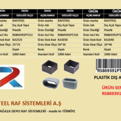PLASTİK DIŞ AÇIK TAPA RAFSTEEL RS869391PT211