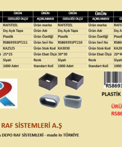 PLASTİK DIŞ AÇIK TAPA RAFSTEEL RS869391PT211