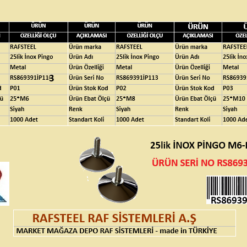 PİNGO 25lik  İNOX RS869391İP113